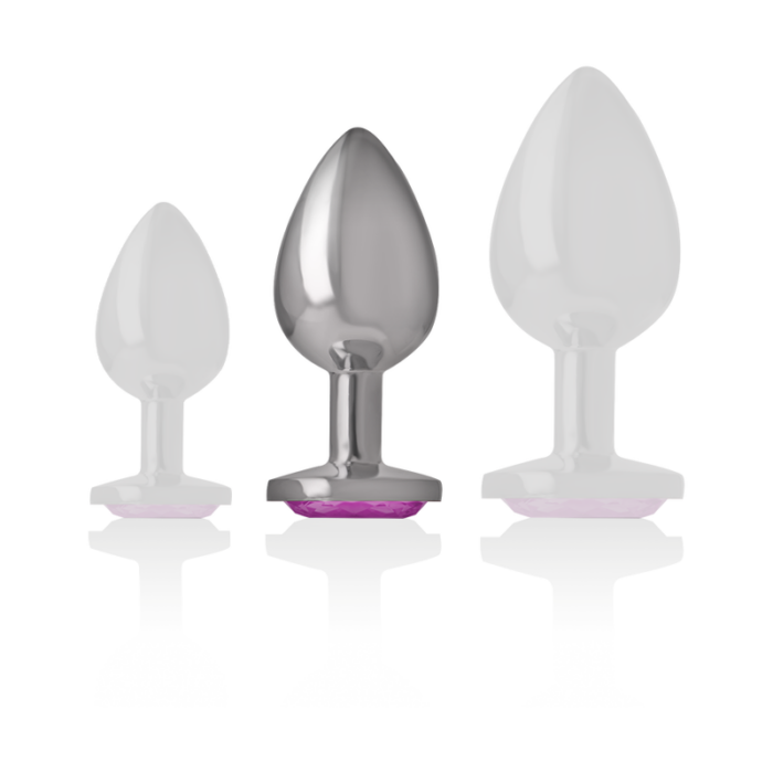 INTENSE - PLUG ANAL METAL ALUMINIO CORAZÓN ROSA TALLA M - CandyHot - Foto 5