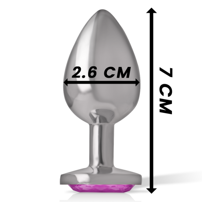 INTENSE - PLUG ANAL METAL ALUMINIO CORAZÓN ROSA TALLA S - CandyHot - Foto 4