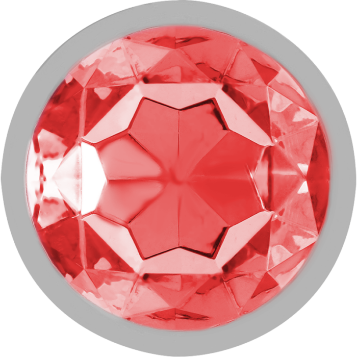 INTENSE - PLUG ANAL METAL CON CRISTAL ROJO TALLA M - CandyHot - Foto 3