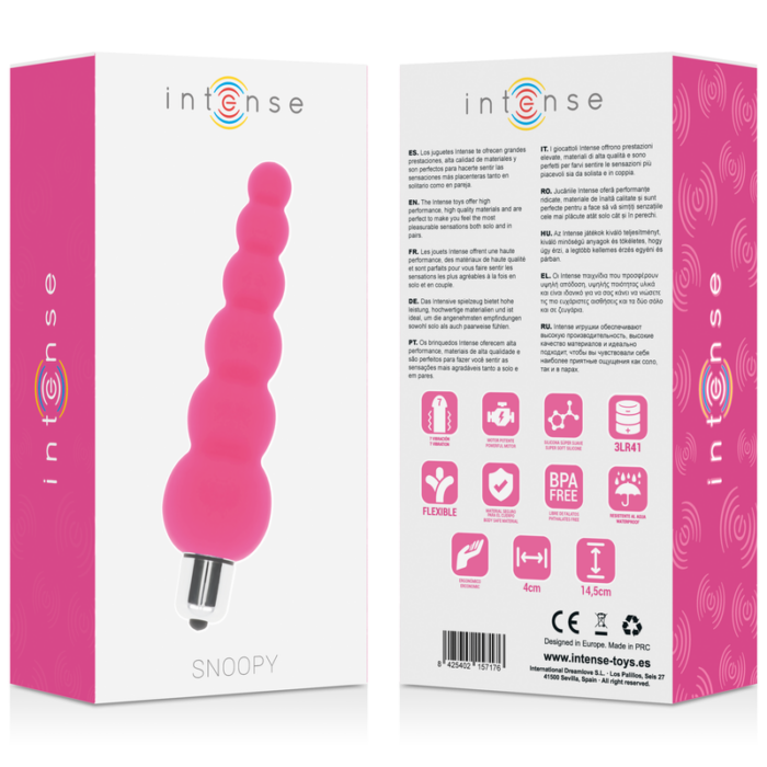 INTENSE - SNOOPY 7 SPEEDS SILICONE ROSA INTENSO - CandyHot - Foto 4