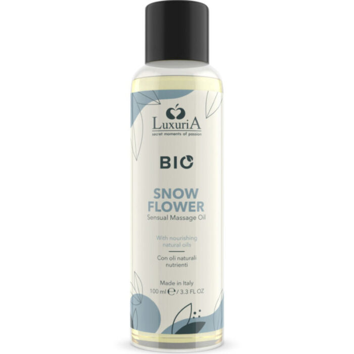 INTIMATELINE LUXURIA - BIO ACEITE MASAJE SNOW FLOWER 100 ML - CandyHot - Foto 1
