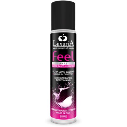 INTIMATELINE - LUXURIA FEEL LUBRICANTE BASE AGUA ANAL 60 ML - CandyHot - Foto 1