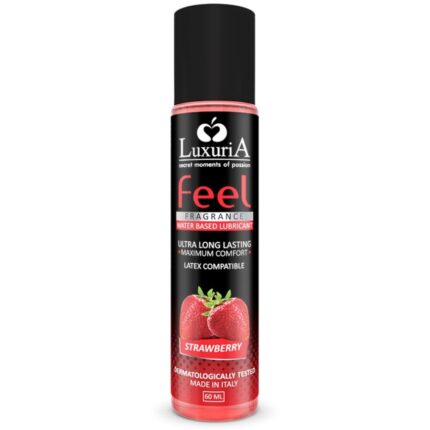INTIMATELINE - LUXURIA FEEL LUBRICANTE BASE AGUA FRESA 60 ML - CandyHot - Foto 1