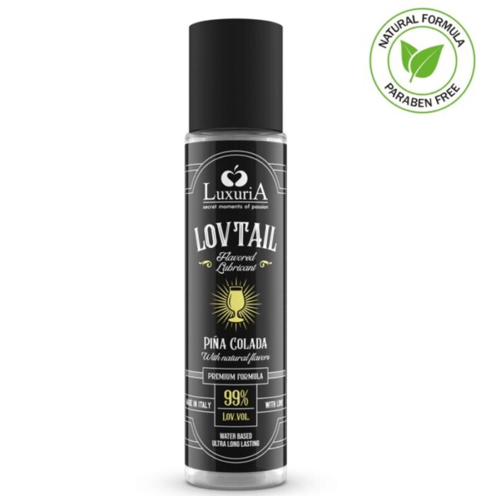 INTIMATELINE - LUXURIA LOVTAIL LUBRICANTE BASE AGUA PIÑA COLADA 60 ML - CandyHot - Foto 1