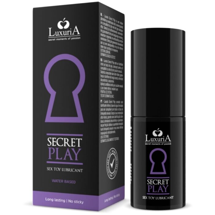 INTIMATELINE LUXURIA - LUBRICANTE PARA JUGUETES SECRET PLAY 30 ML - CandyHot - Foto 1