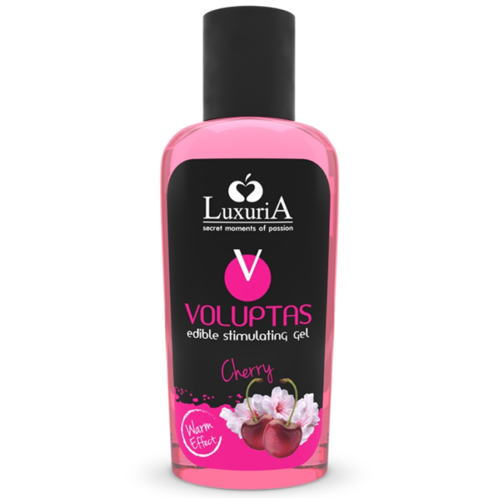 INTIMATELINE LUXURIA - VOLUPTAS GEL MASAJE COMESTIBLE EFECTO CALOR - CEREZA 100 ML - CandyHot - Foto 1