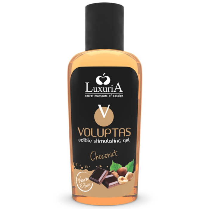 INTIMATELINE LUXURIA - VOLUPTAS GEL MASAJE COMESTIBLE EFECTO CALOR - CHOCONUT 100 ML - CandyHot - Foto 1