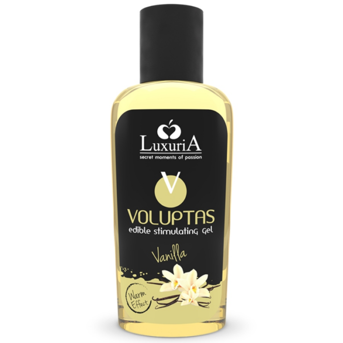 INTIMATELINE LUXURIA - VOLUPTAS GEL MASAJE COMESTIBLE EFECTO CALOR - VAINILLA 100 ML - CandyHot - Foto 1