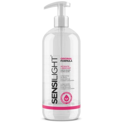 INTIMATELINE - SENSILIGHT ORIGINAL FORMULA LUBRICANTE BASE AGUA 500 ML - CandyHot - Foto 1