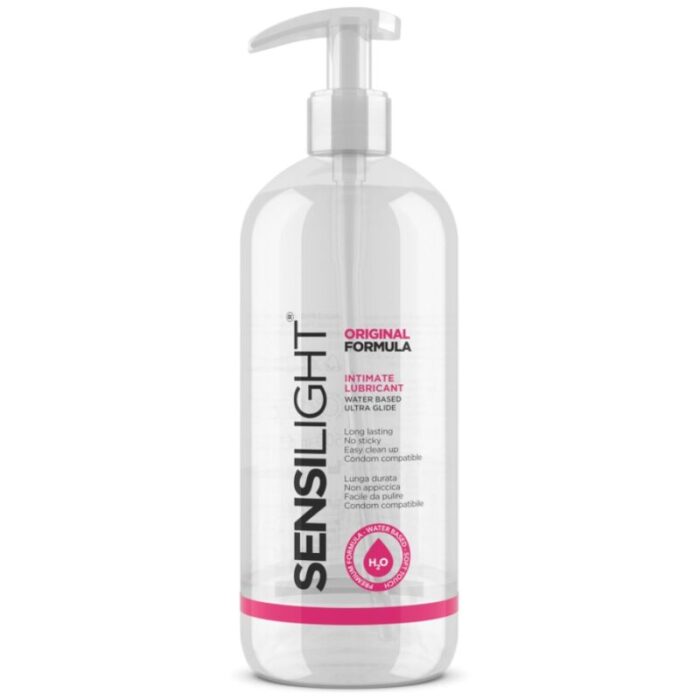 INTIMATELINE - SENSILIGHT ORIGINAL FORMULA LUBRICANTE BASE AGUA 500 ML - CandyHot - Foto 1