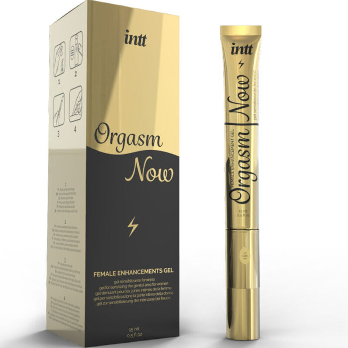 INTT LUBRICANTS - GEL ESTIMULANTE VAGINAL INTENSO CON APLICADOR VIBRADOR - CandyHot - Foto 2