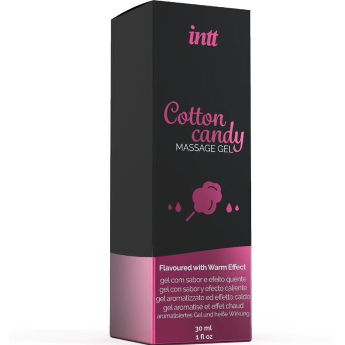 INTT MASSAGE & ORAL SEX - GEL DE MASAJE CON SABOR A ALGODÓN DE AZUCAR Y EFECTO CALOR - CandyHot - Foto 3