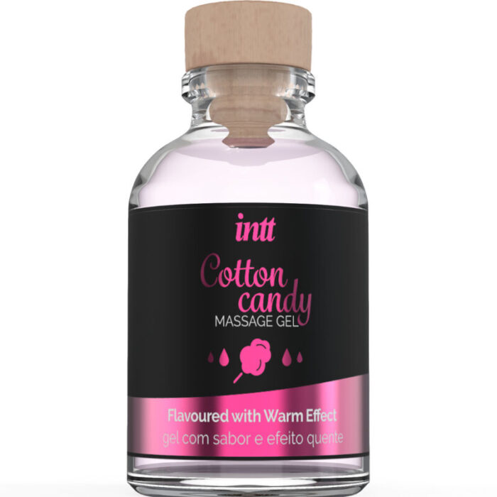 INTT MASSAGE & ORAL SEX - GEL DE MASAJE CON SABOR A ALGODÓN DE AZUCAR Y EFECTO CALOR - CandyHot - Foto 1