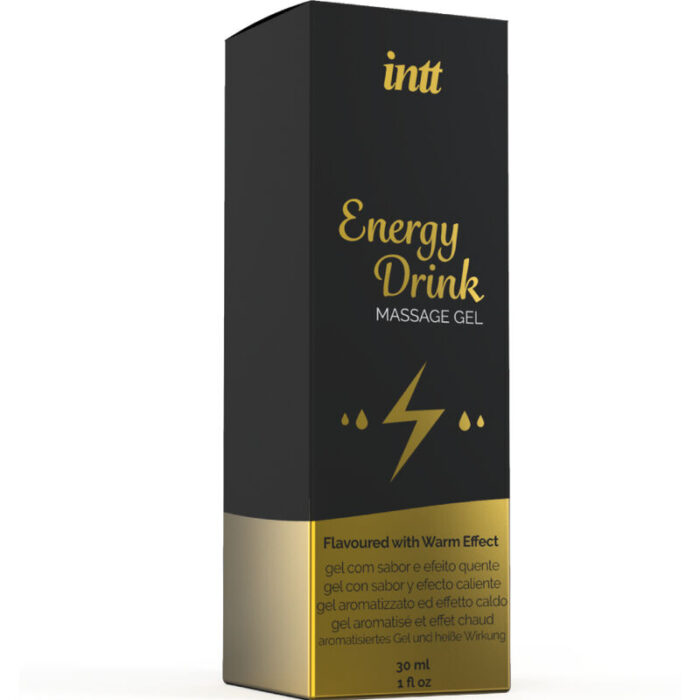 INTT MASSAGE & ORAL SEX - GEL DE MASAJE CON SABOR A BEBIDA ENERGETÍCA Y EFECTO CALOR - CandyHot - Foto 3