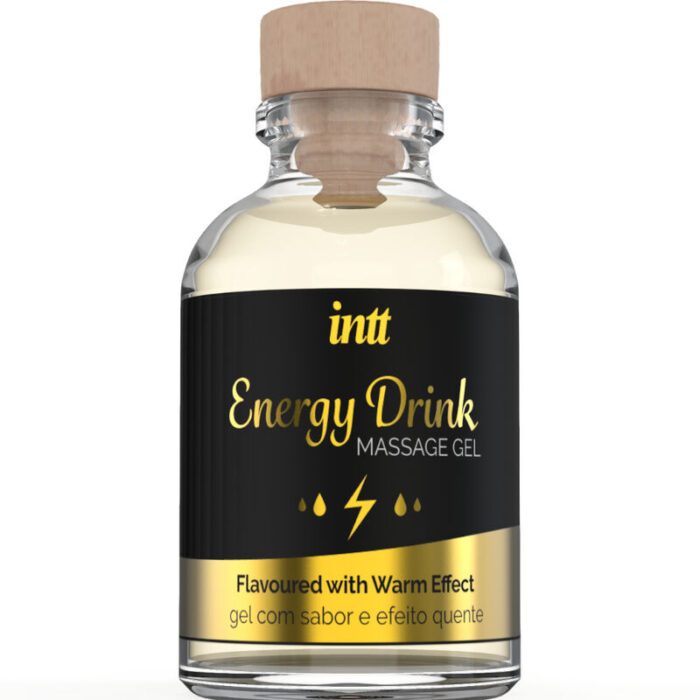 INTT MASSAGE & ORAL SEX - GEL DE MASAJE CON SABOR A BEBIDA ENERGETÍCA Y EFECTO CALOR - CandyHot - Foto 1