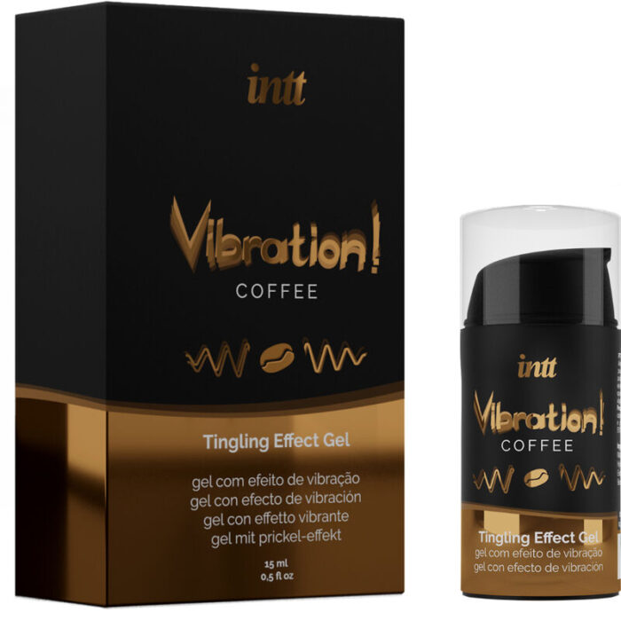 INTT - POTENTE ESTIMULANTE ÍNTIMO GEL VIBRADOR LIQUIDO CAFÉ 15ML - CandyHot - Foto 2