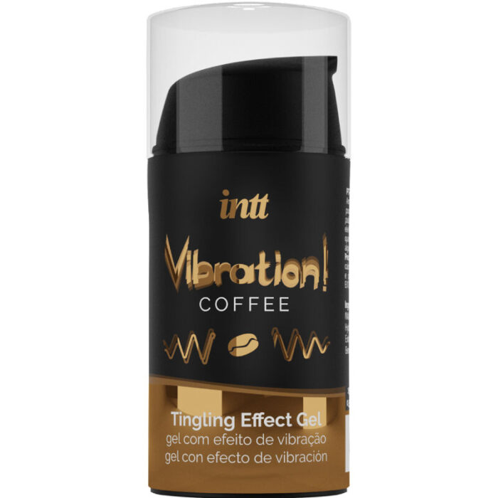INTT - POTENTE ESTIMULANTE ÍNTIMO GEL VIBRADOR LIQUIDO CAFÉ 15ML - CandyHot - Foto 1
