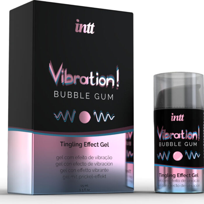 INTT - POTENTE ESTIMULANTE ÍNTIMO GEL VIBRADOR LIQUIDO CHICLE 15ML - CandyHot - Foto 2