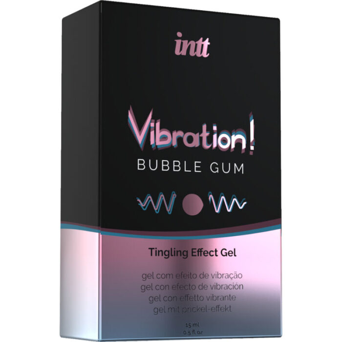 INTT - POTENTE ESTIMULANTE ÍNTIMO GEL VIBRADOR LIQUIDO CHICLE 15ML - CandyHot - Foto 3