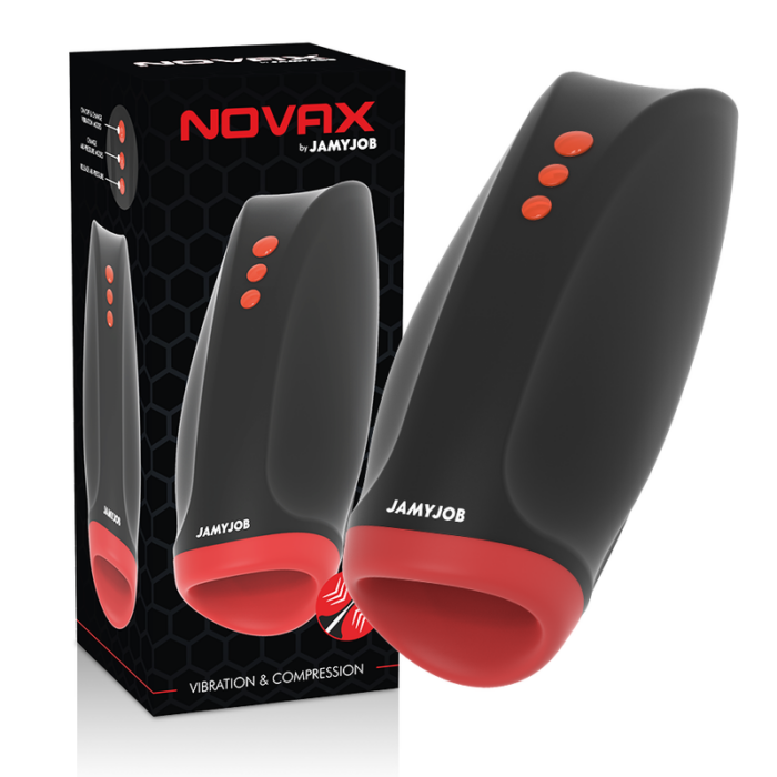 JAMYJOB - NOVAX MASTURBADOR CON VIBRACIÓN Y COMPRESIÓN - CandyHot - Foto 1