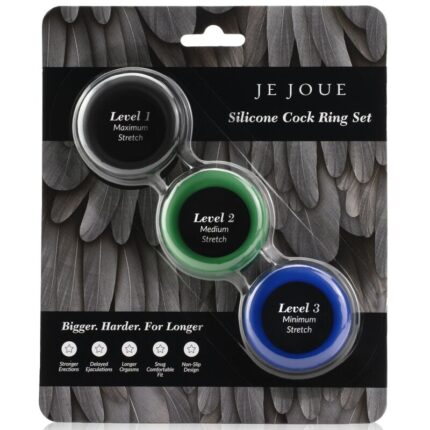 JE JOUE - SILICONE SET ANILLOS PENE DE SILICONA - CandyHot - Foto 2