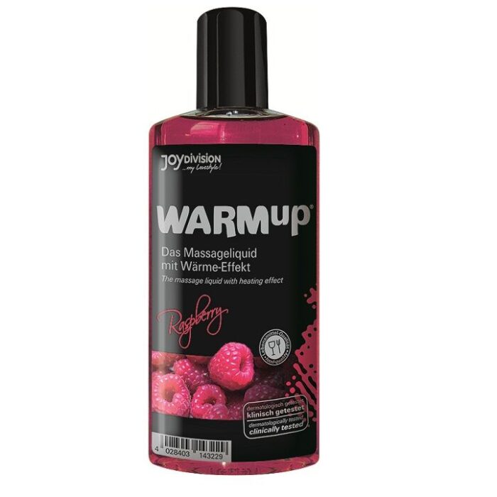 JOYDIVISION WARMUP - ACEITE DE MASAJE EFECTO CALOR FRAMBUESA 150ML - CandyHot - Foto 1