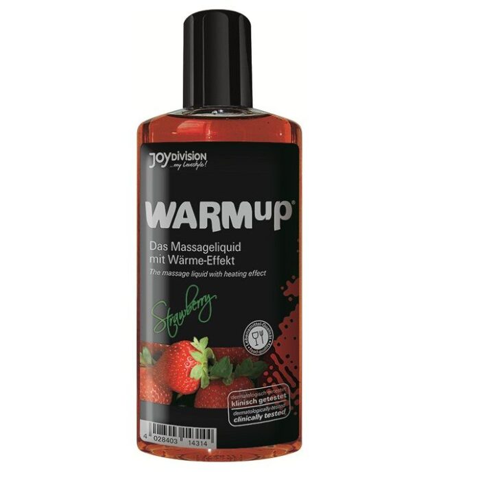 JOYDIVISION WARMUP - ACEITE DE MASAJE EFECTO CALOR FRESA 150ML - CandyHot - Foto 1