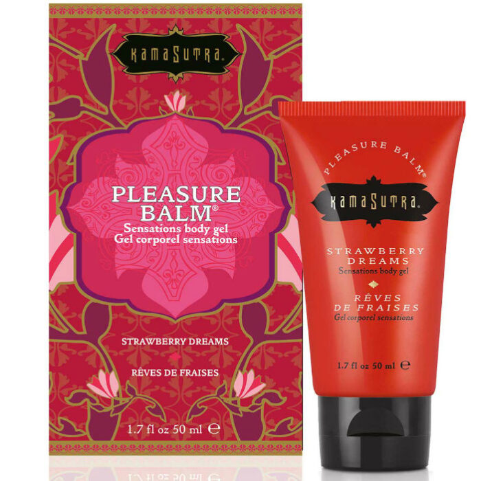 KAMASUTRA - BALSAMO PLACER ESTIMULANTE SABOR SUEÑOS DE FRESA 50ML - CandyHot - Foto 1