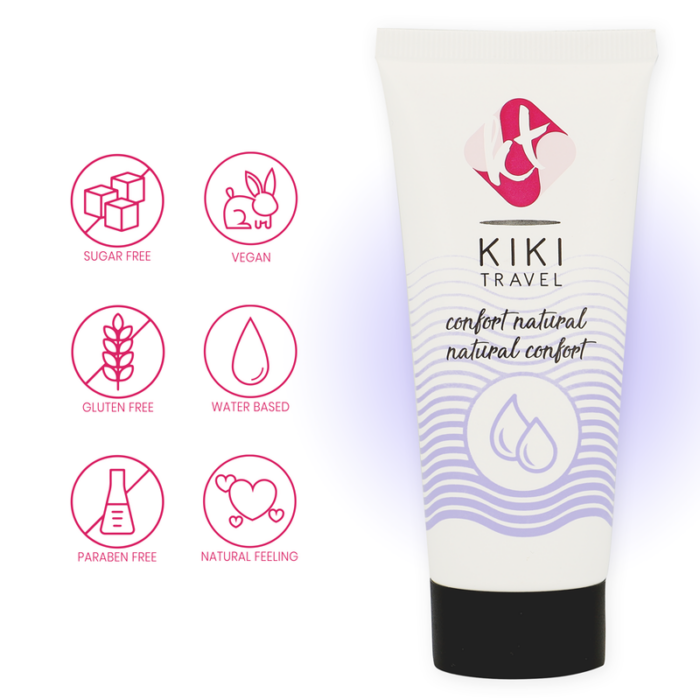 KIKÍ TRAVEL - GEL DESLIZANTE NATURAL CONFORT 50 ML - CandyHot - Foto 4