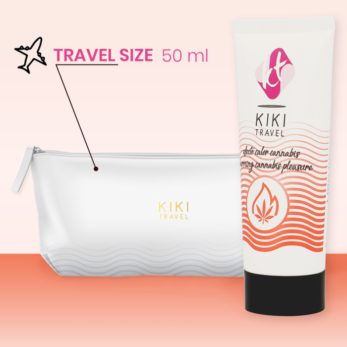 KIKÍ TRAVEL - GEL DESLIZANTE SABOR A CANNABIS EFECTO CALOR INTENSO 50 ML - CandyHot - Foto 3