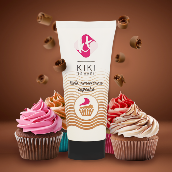 KIKÍ TRAVEL - GEL DESLIZANTE SABOR A TARTA AMERICANA CUPCAKE 50 ML - CandyHot - Foto 5
