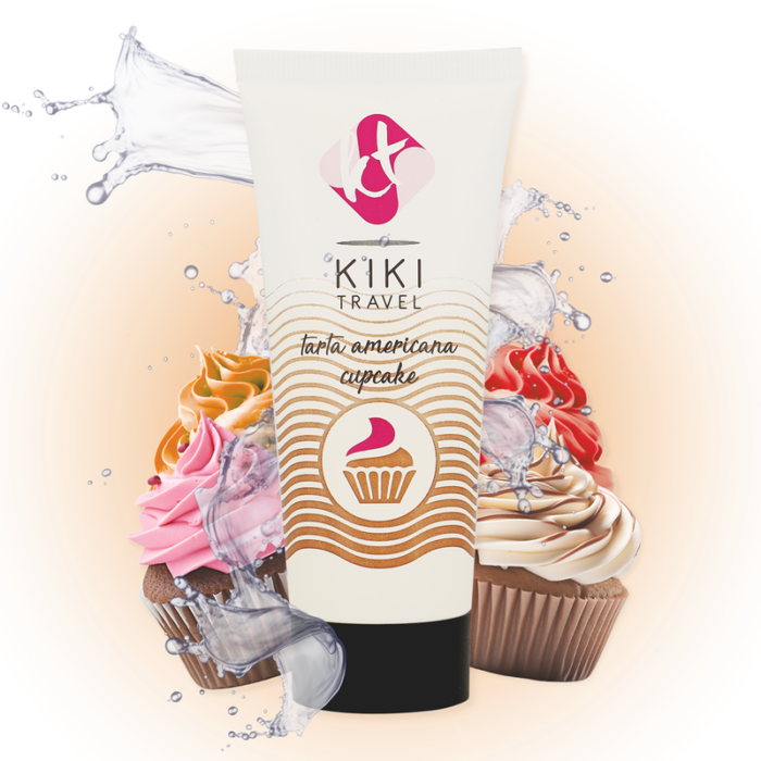 KIKÍ TRAVEL - GEL DESLIZANTE SABOR A TARTA AMERICANA CUPCAKE 50 ML - CandyHot - Foto 1