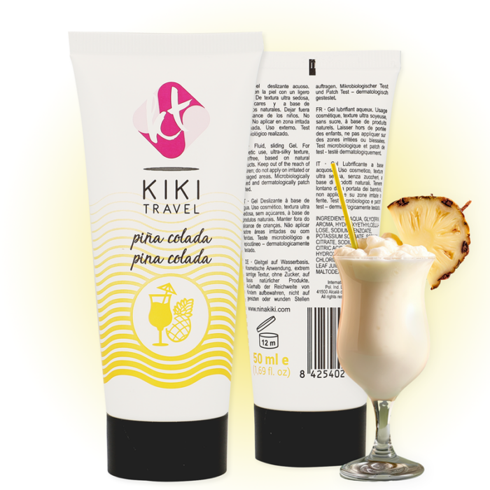 KIKÍ TRAVEL - LUBRICANTE SABOR A PIÑA COLADA 50 ML - CandyHot - Foto 2