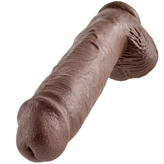 KING COCK - 11 PENE REALÍSTICO MARRÓN 28 CM - CandyHot - Foto 3