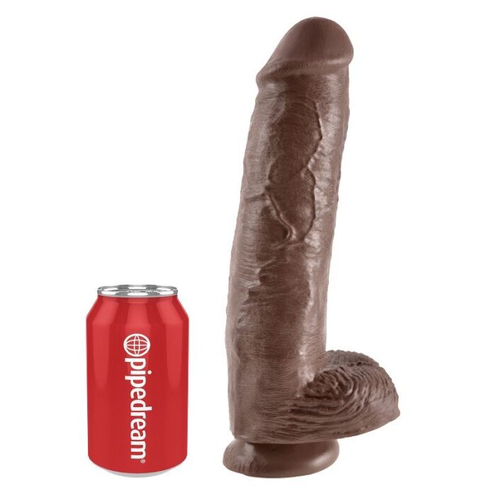 KING COCK - 11 PENE REALÍSTICO MARRÓN 28 CM - CandyHot - Foto 4