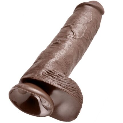 KING COCK - 11 PENE REALÍSTICO MARRÓN 28 CM - CandyHot - Foto 1