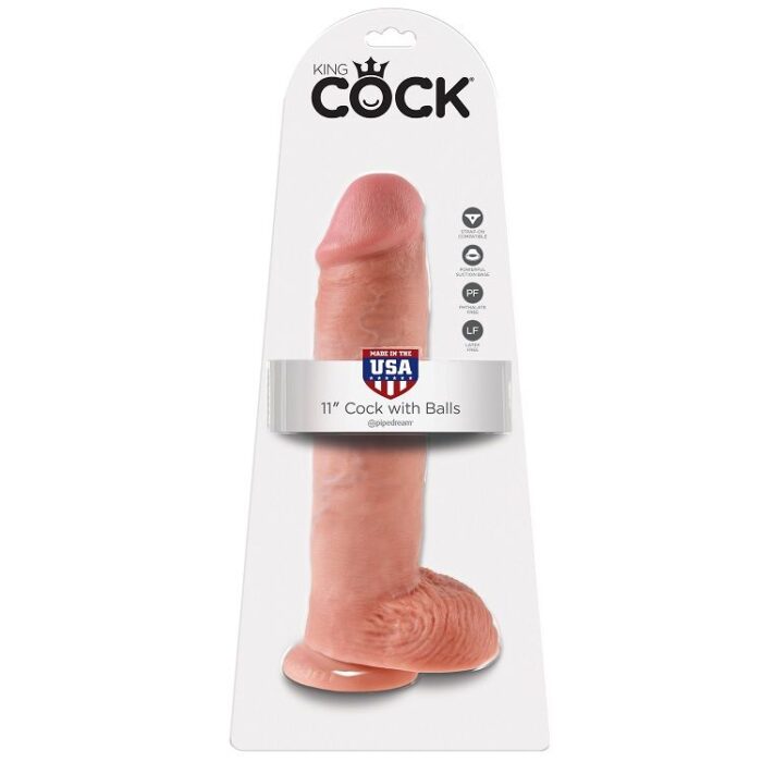 KING COCK - 11 PENE REALÍSTICO NATURAL 28 CM - CandyHot - Foto 1