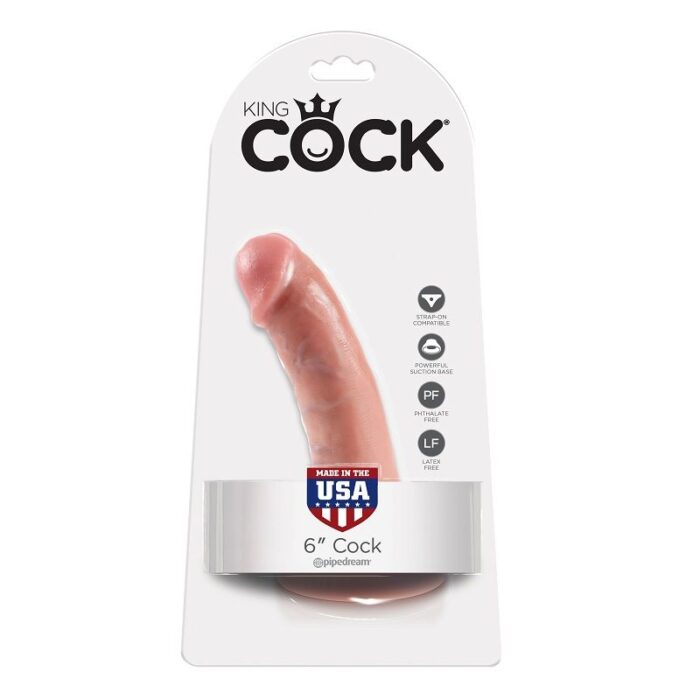 KING COCK - 6 PENE NATURAL 15.2 CM - CandyHot - Foto 1
