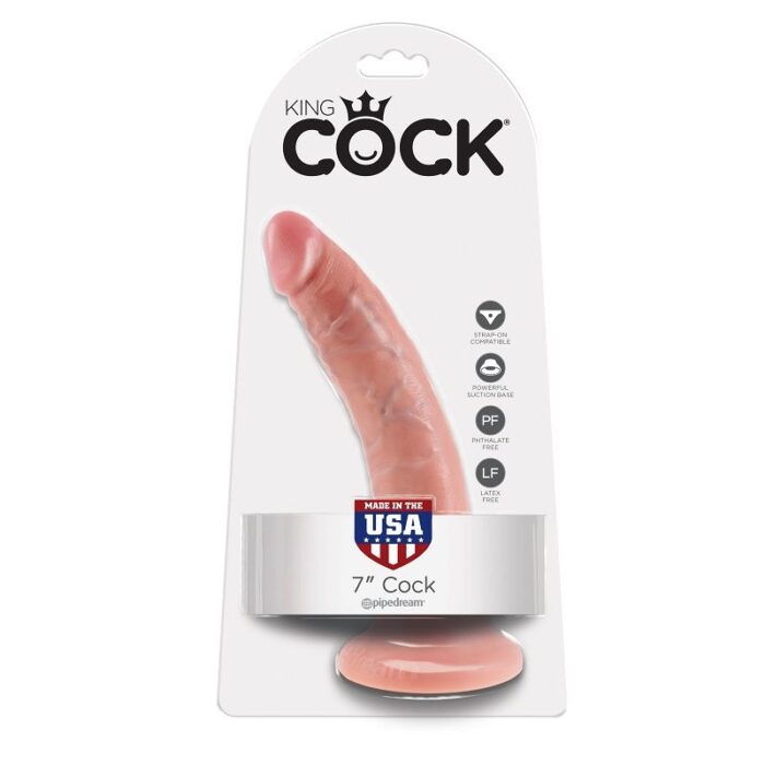 KING COCK - 7 PENE NATURAL 17.8 CM - CandyHot - Foto 1
