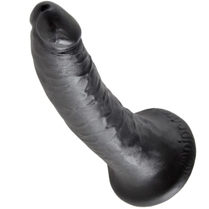 KING COCK - 7 PENE NEGRO 17.8 CM - CandyHot - Foto 4