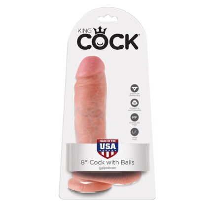 KING COCK - 8 PENE REALÍSTICO NATURAL 20.3 CM - CandyHot - Foto 1