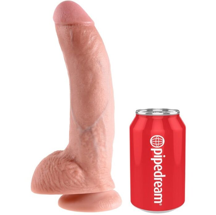 KING COCK - 9 PENE REALÍSTICO NATURAL 22.9 CM - CandyHot - Foto 3