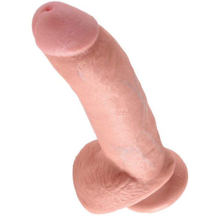 KING COCK - 9 PENE REALÍSTICO NATURAL 22.9 CM - CandyHot - Foto 4