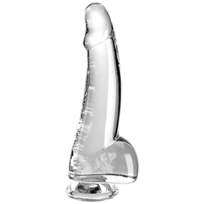 KING COCK - CLEAR DILDO CON TESTÍCULOS 15.2 CM TRANSPARENTE - CandyHot - Foto 1