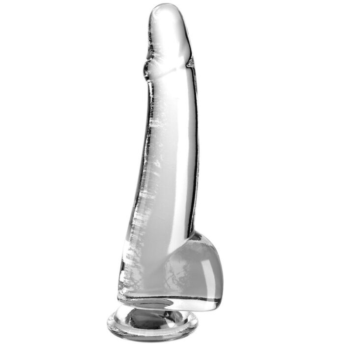KING COCK - CLEAR DILDO CON TESTÍCULOS 19 CM TRANSPARENTE - CandyHot - Foto 1