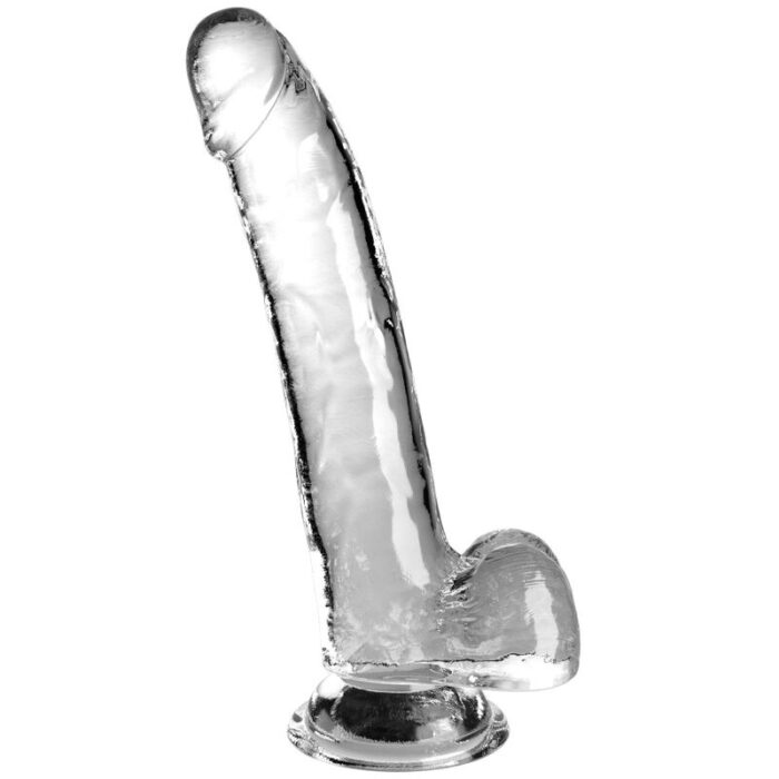 KING COCK - CLEAR DILDO CON TESTÍCULOS 20.3 CM TRANSPARENTE - CandyHot - Foto 1