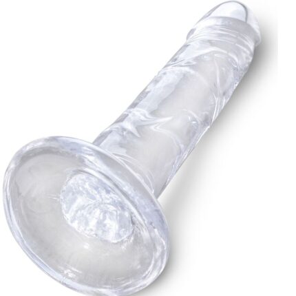 KING COCK - CLEAR PENE REALÍSTICO 15.5 CM TRANSPARENTE - CandyHot - Foto 2