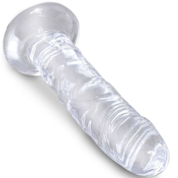 KING COCK - CLEAR PENE REALÍSTICO 15.5 CM TRANSPARENTE - CandyHot - Foto 3