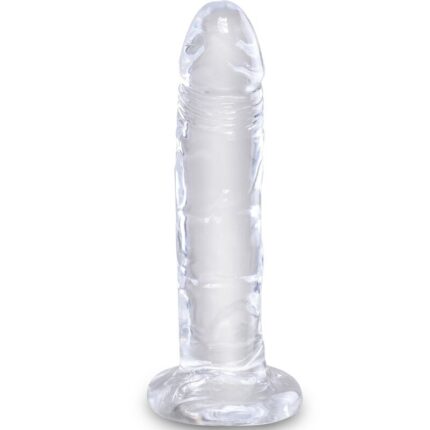 KING COCK - CLEAR PENE REALÍSTICO 15.5 CM TRANSPARENTE - CandyHot - Foto 1
