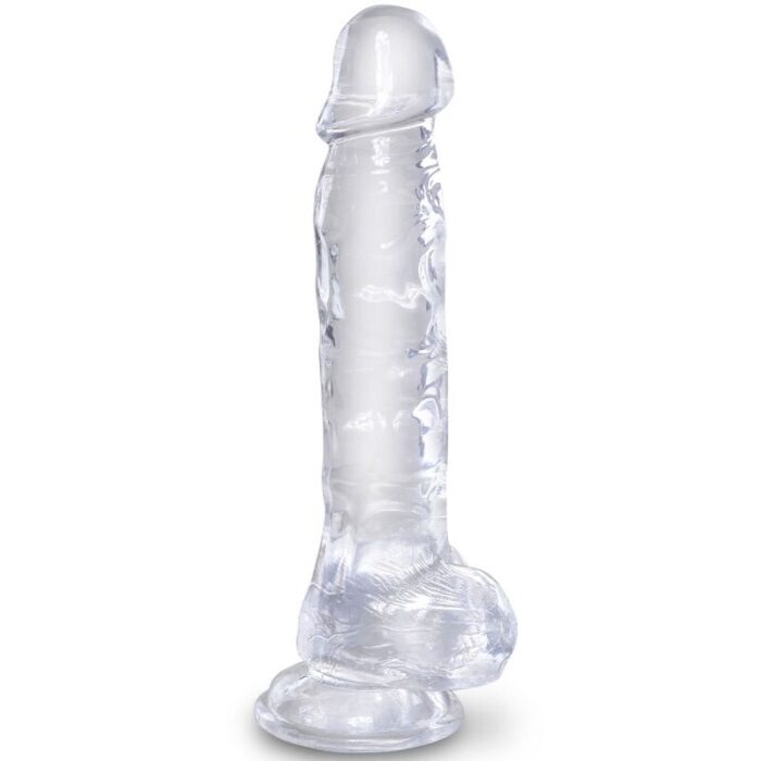 KING COCK - CLEAR PENE REALÍSTICO CON TESTÍCULOS 16.5 CM TRANSPARENTE - CandyHot - Foto 1